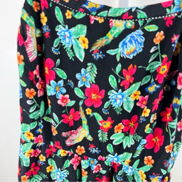 Old Navy Floral Summer Dress XL Lightweight & Breezy Sundress Parrot Bird Print - Picture 2 of 13